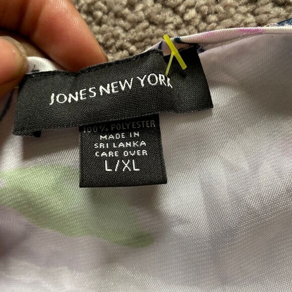 Jones New York Intimates Floral Print Satin Robe SIZE L/XL - Picture 2 of 3